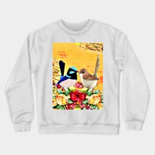 Bird Lovers Fairy Wrens Crewneck Sweatshirt